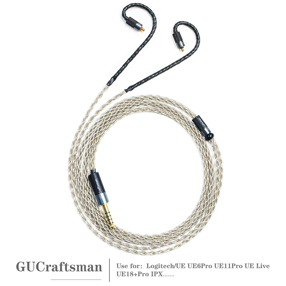 In Ear Monitor Iem - 6N 단결정 실버 IPX IEM 케이블