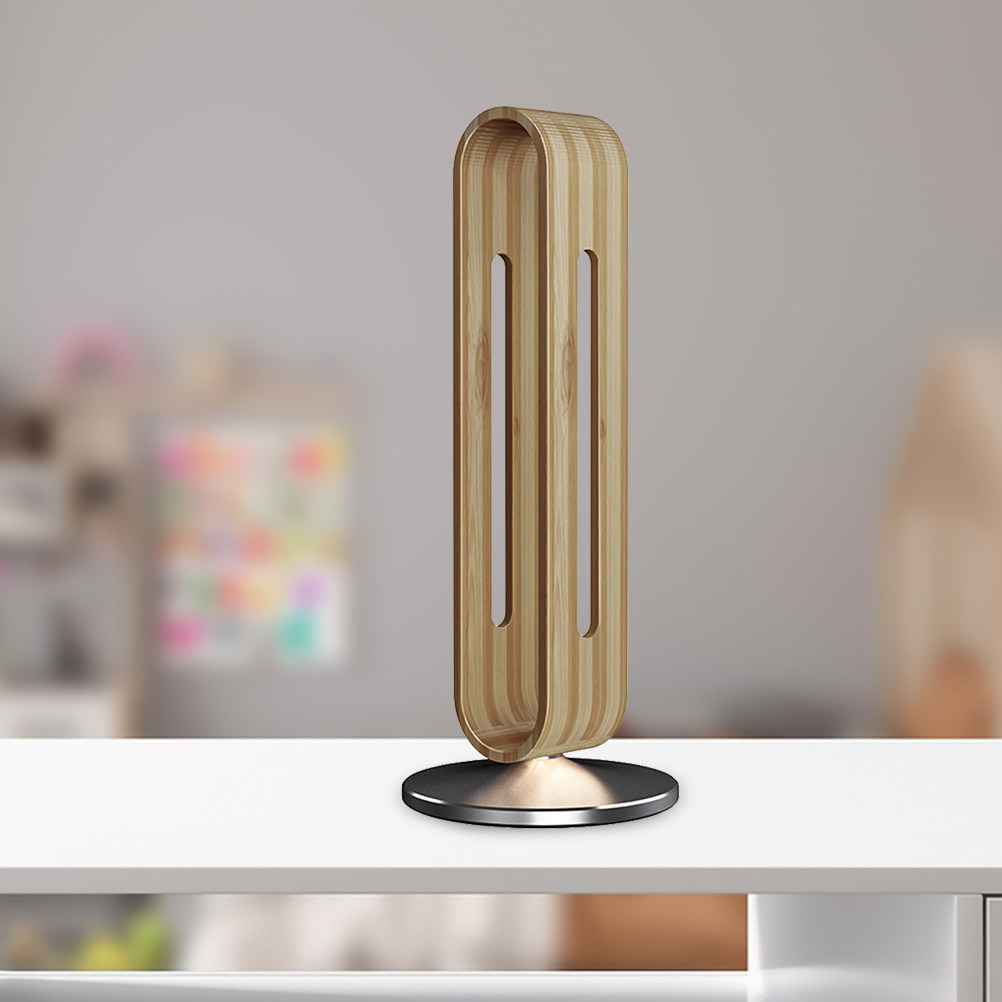 Headphone Stand Desk - 프리미엄 대나무 헤드셋 보관 랙, 부드러운