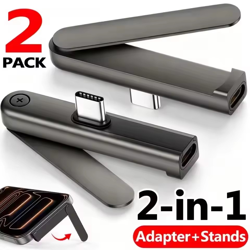 Headphone Stand Desk - 2/1개 휴대용 USB C-3.5mm 오디오 브래킷